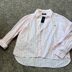 Vintage Ralph Lauren striped button down shirt